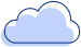 graphic of a light blue cloud with a darker blue outline